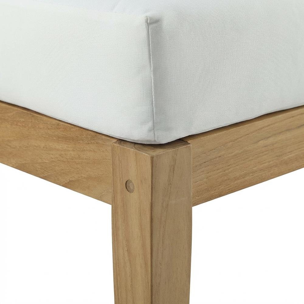 Teak Outdoor Ottoman with Stylish Design and Durable Construction. Picture 6