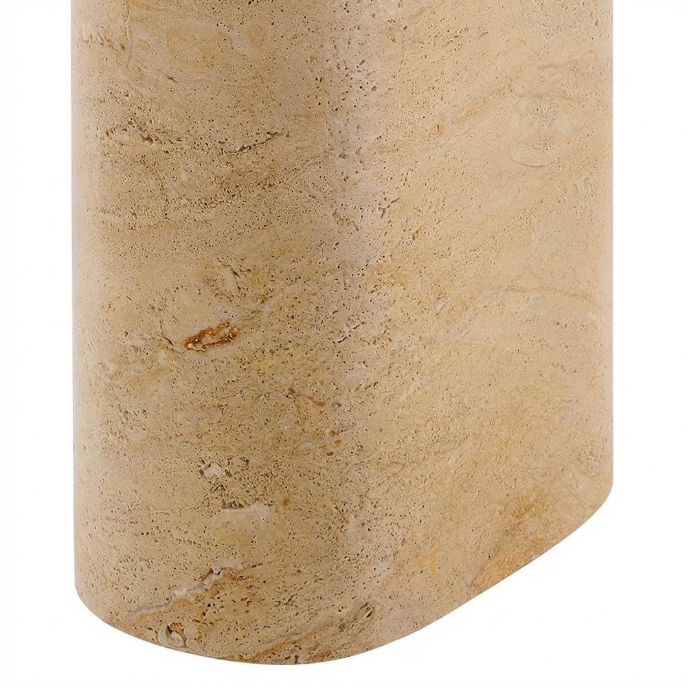 Outdoor Side Table, Textured Faux Surface, Neutral Finish, Indoor Or Outdoor Use. Picture 6
