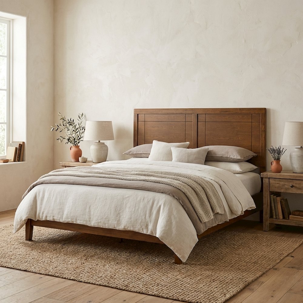 King Wood Headboard with Durable Construction and Timeless Design. Picture 2