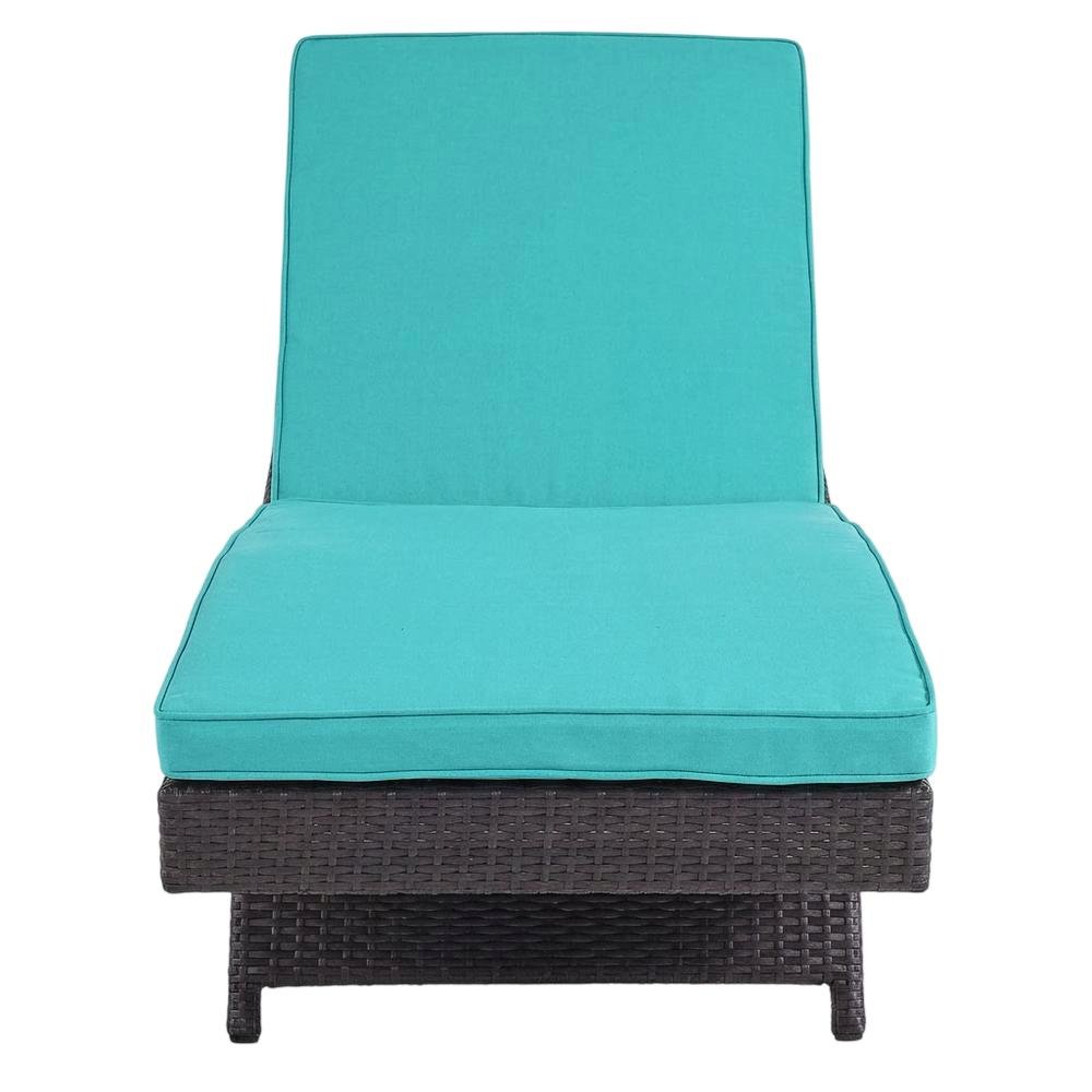 Outdoor Patio Chaise With Cushion For Lounge Comfort. Picture 4