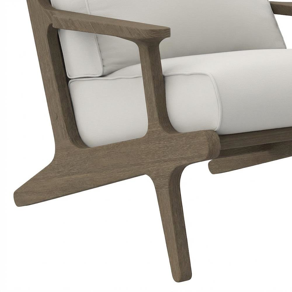 Teak Wood Outdoor Armchair For Patio, Rustic Style, Comfortable Seating. Picture 6