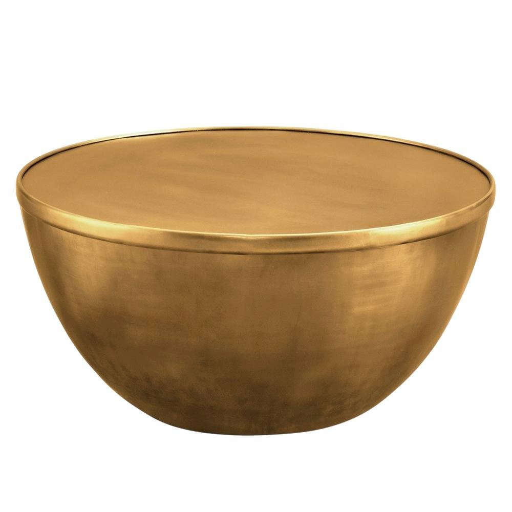 Premium Metal Coffee Table in Brass Finish with Modern Design. Picture 1