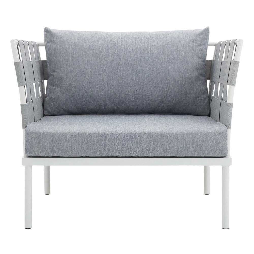 Aluminum Outdoor Lounge Chair With Cushioned Seat For Patio Relaxation. Picture 4