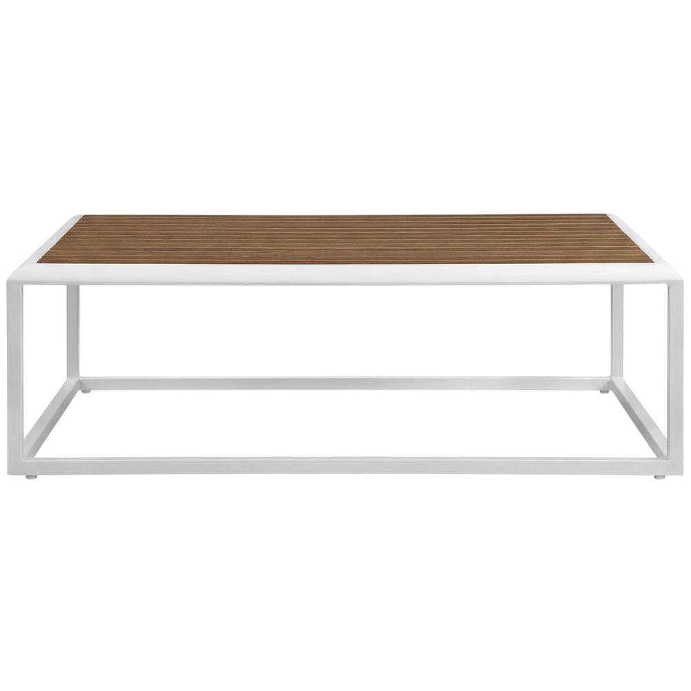 Aluminum Outdoor Coffee Table with Durable Finish and Modern Design. Picture 4