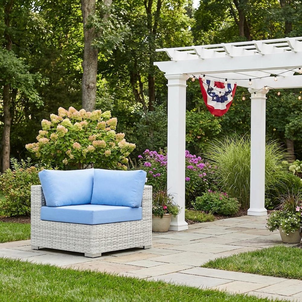Outdoor Patio Corner Chair For Comfortable Lounge Seating. Picture 3
