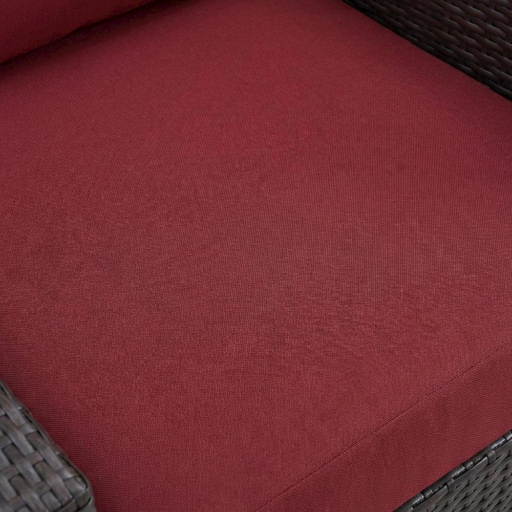 Outdoor Patio Armchair With Cushioned Back, Seat For Comfortable Sitting. Picture 5