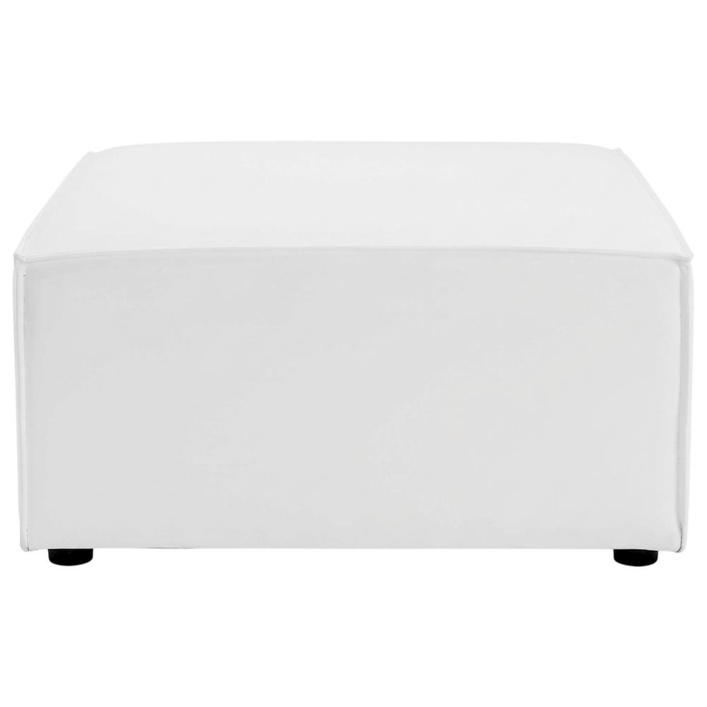 Outdoor Upholstered Sectional Sofa Ottoman for Patio Lounging. Picture 4