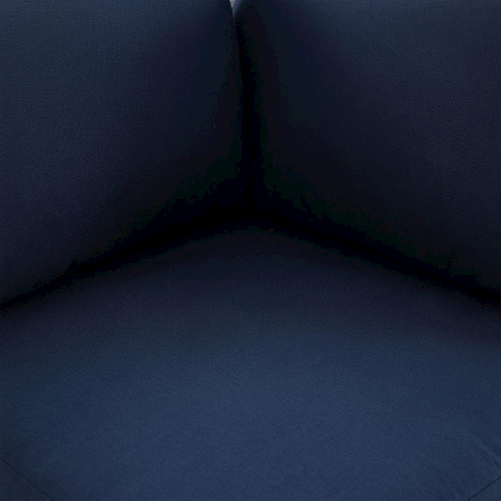 Outdoor Aluminum Corner Lounge Chair With Armrests And Cushioned Seat. Picture 5