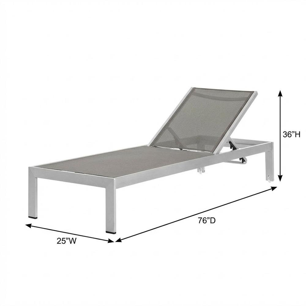 Aluminum Outdoor Lounge Set With Cushioned Seats And Backrests. Picture 7