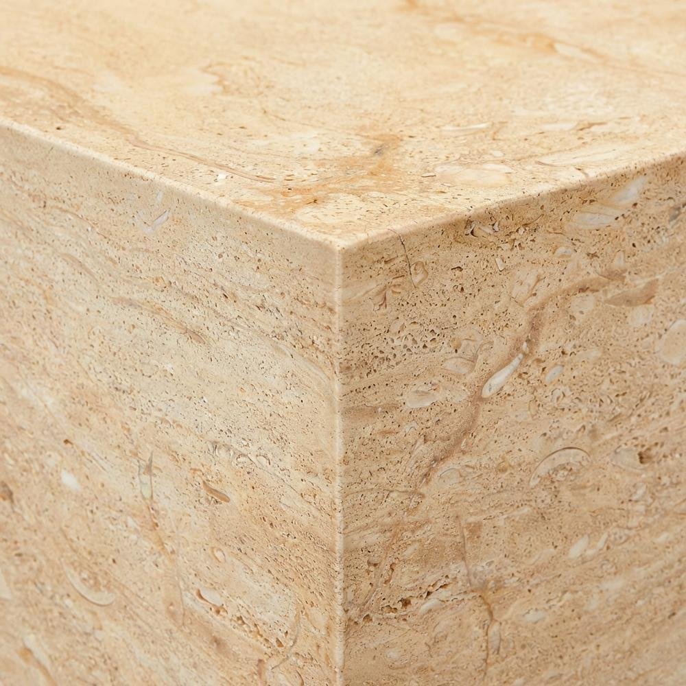 Square Concrete Side Table For Indoor And Outdoor Use With Modern Design. Picture 5