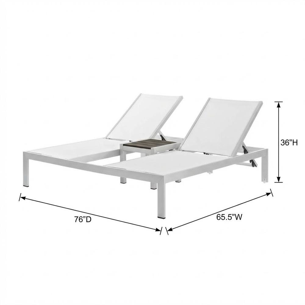 Outdoor Lounge Furniture Set In Durable Aluminum With Comfortable Seating. Picture 7