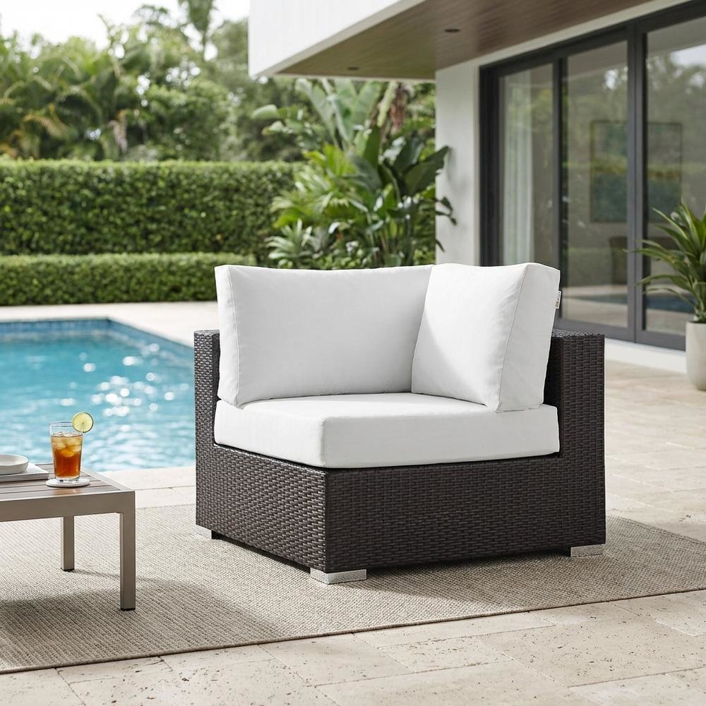 Outdoor Patio Corner Sofa With Cushions For Lounge Space. Picture 3