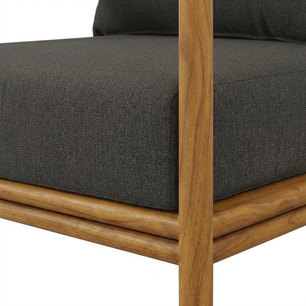 Outdoor Patio Armchair Set Of 2 In Teak Wood For Cozy Outdoor Living. Picture 6