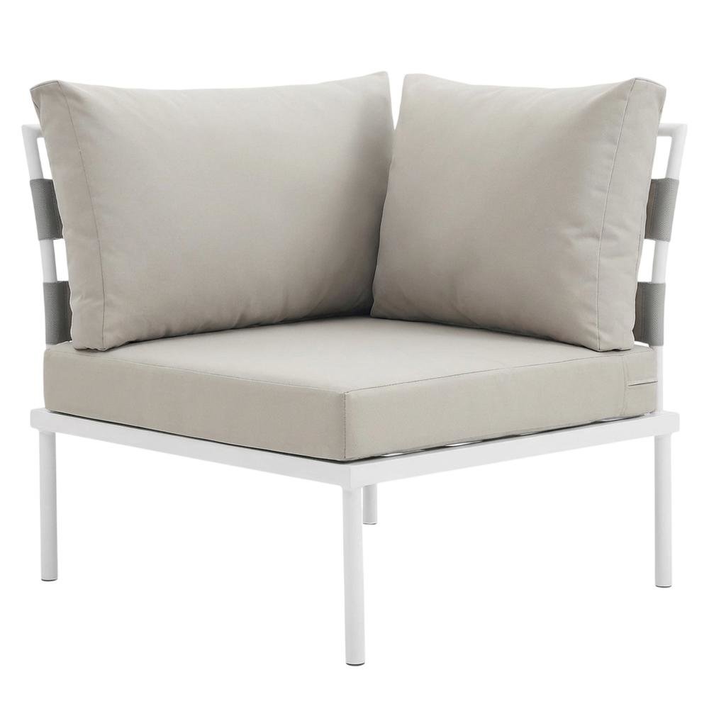 Outdoor Patio Aluminum Armless Lounge Chair With Lightweight Design. Picture 1
