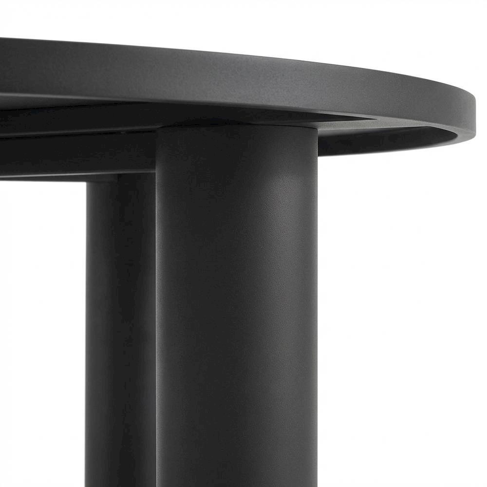 Aluminum Outdoor Dining Table with Round Top and Durable Frame. Picture 6