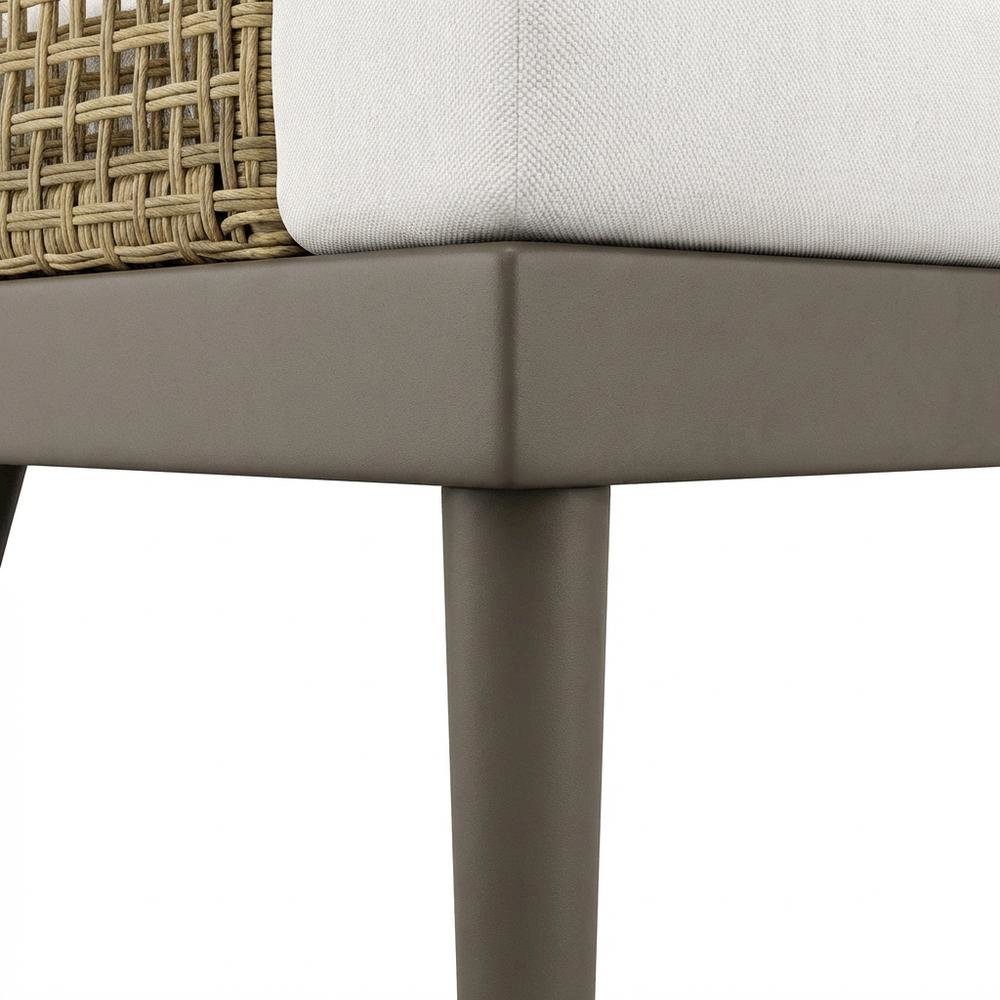 Outdoor Patio Armchair With Cushioned Seat And Comfortable Backrest. Picture 6