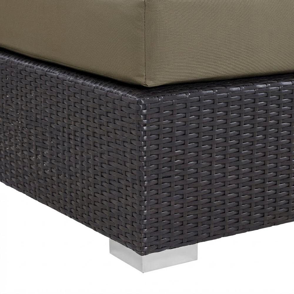 Outdoor Patio Armless Lounge Chair With Cushions For Comfortable Seating. Picture 6