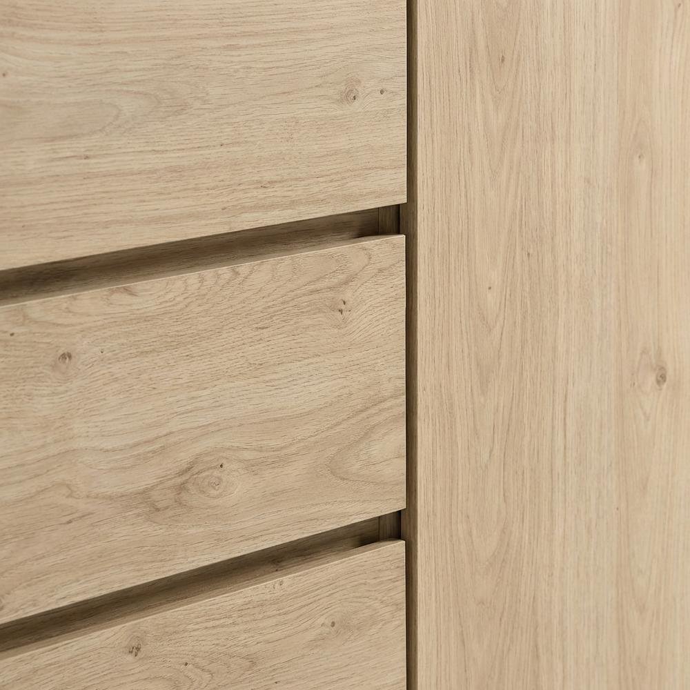 Rustic Rounded Sideboard Storage Cabinet With Spacious Interior, Durable Design. Picture 5