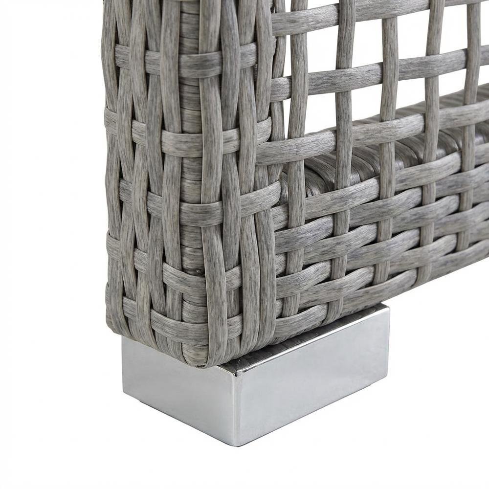 Outdoor Rattan Coffee Table With Stylish Design And Durable Construction. Picture 6