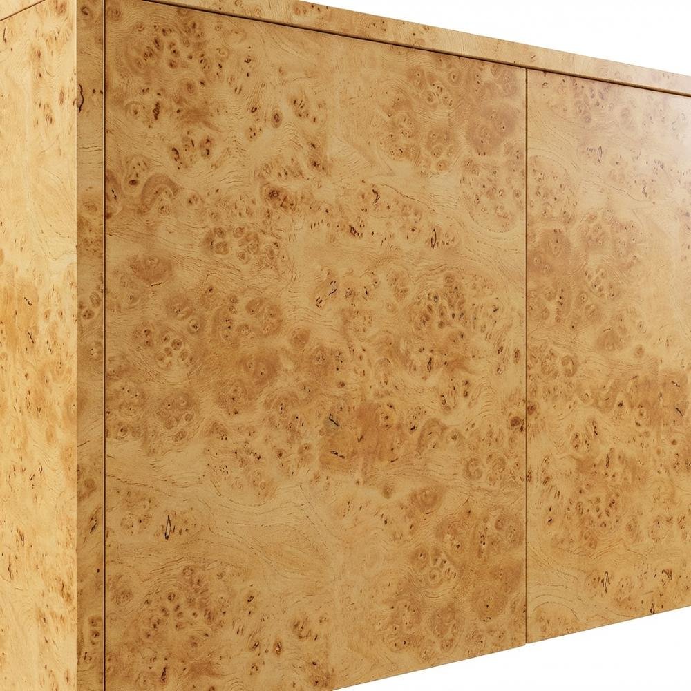 Burl Wood Sideboard with Spacious Storage and Elegant Finish. Picture 5