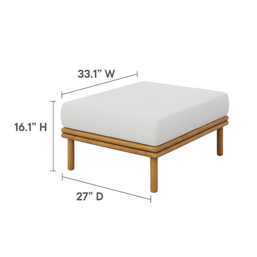 Wren 6-Piece Outdoor Patio Teak Wood Furniture Set. Picture 5