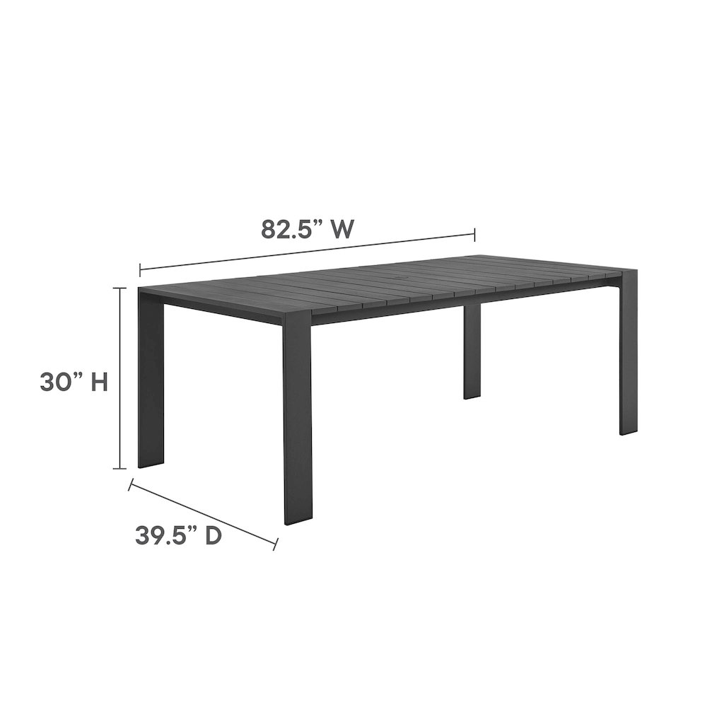 Tahoe 9-Piece Outdoor Patio Aluminum Dining Set. Picture 3