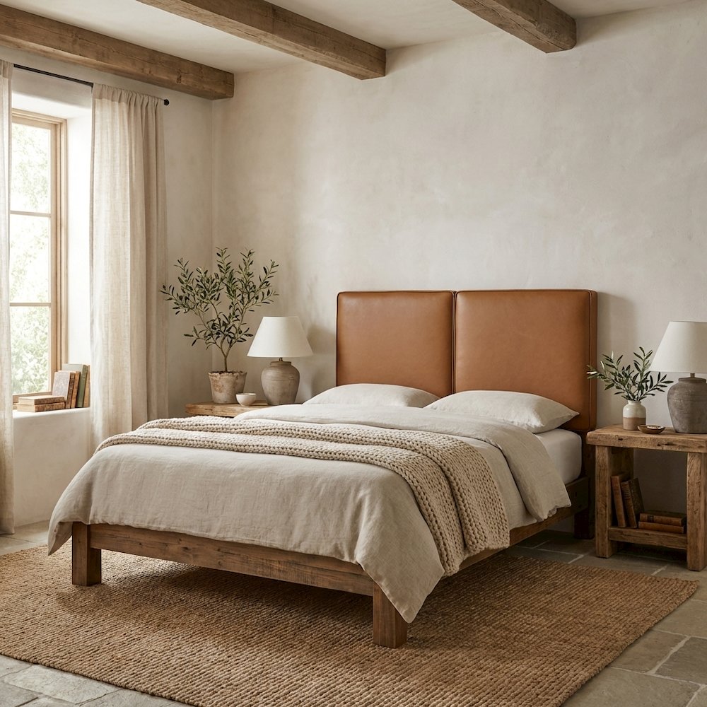 Vegan Leather Twin Headboard with Padded Design and Durable Frame. Picture 2