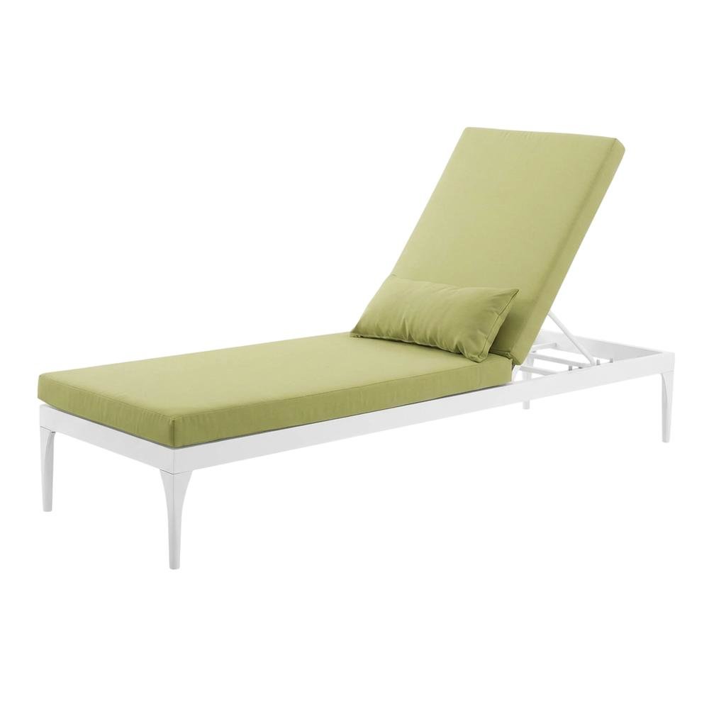 Outdoor Patio Chaise Lounge Chair With Cushion For Outdoor Relaxation. Picture 1