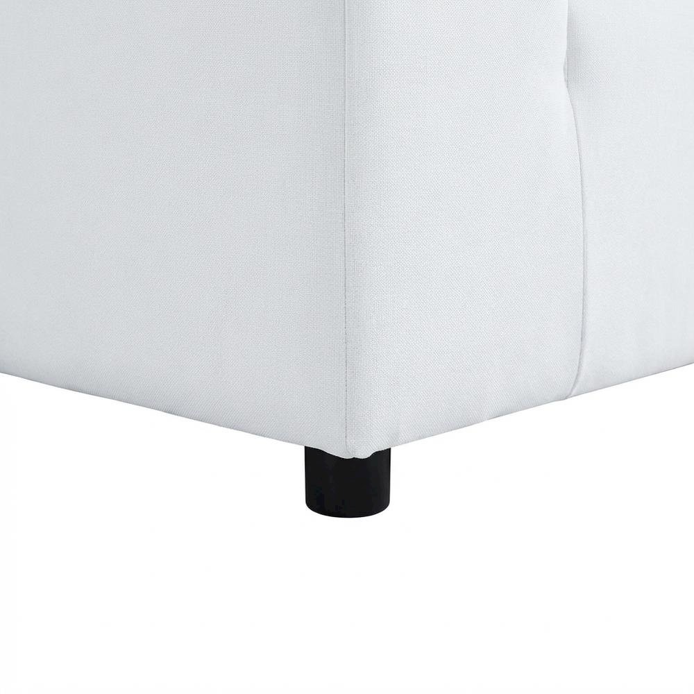Outdoor Loveseat In Neutral Fabric With Comfortable Cushions. Picture 6