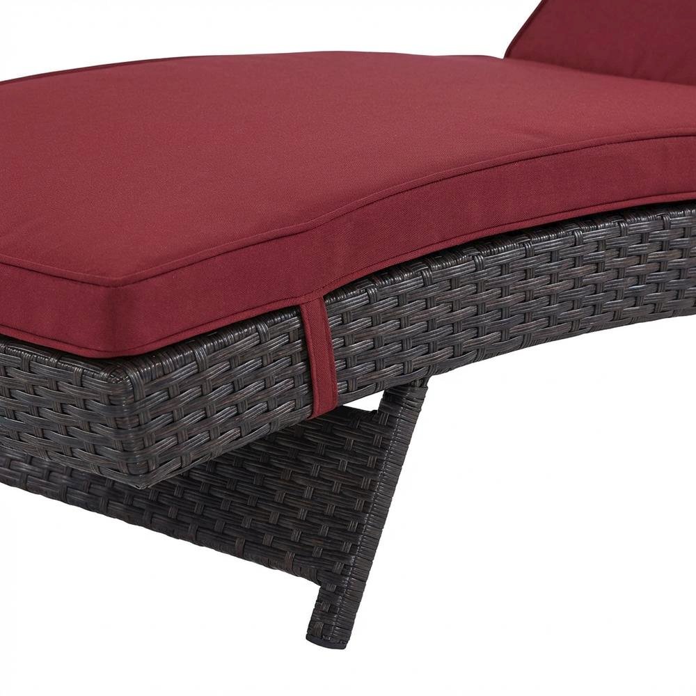 Aluminum Outdoor Lounge Chair Set of 2 With Thick Cushions And Stack-Free Design. Picture 6