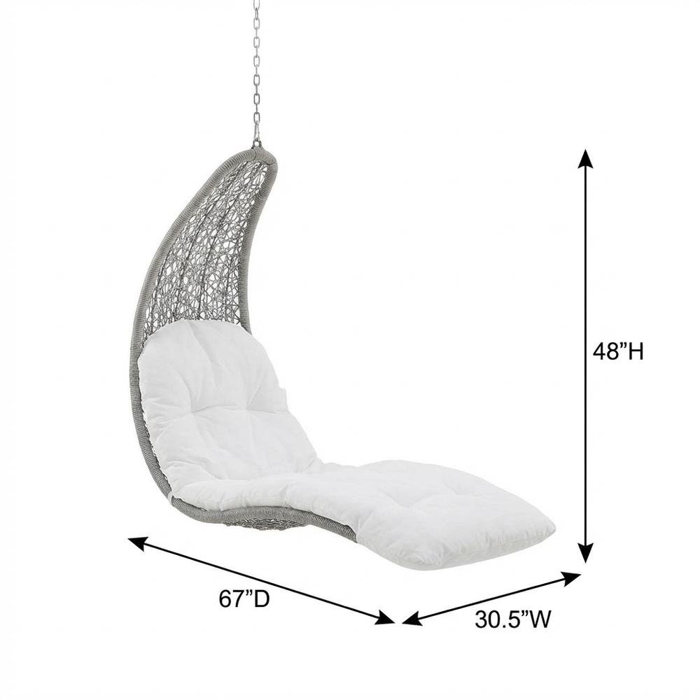 Outdoor Lounge Chair In Neutral Color With Durable Construction, Modern Design. Picture 7