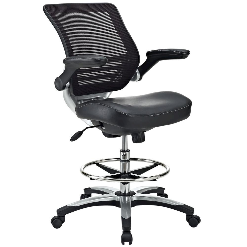 Plastic Drafting Chair with Armrest and Adjustable Height for Office Use. Picture 4