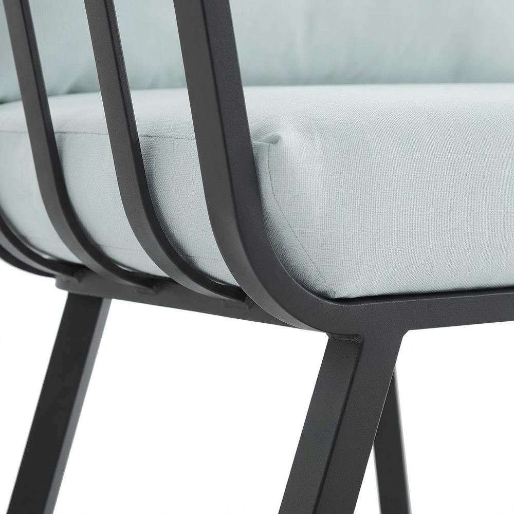 Outdoor Patio Aluminum Armchair For Lounge Relaxation. Picture 6