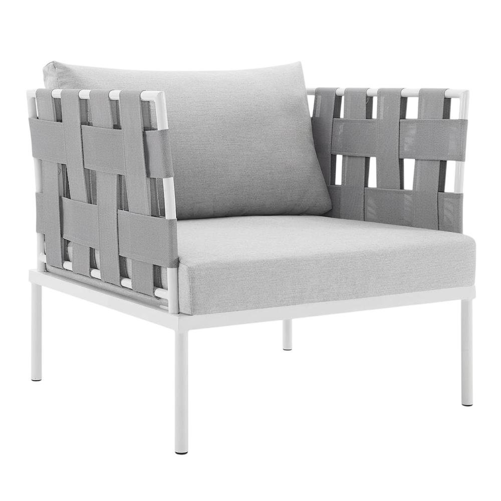 Outdoor Patio Aluminum Armchair With Sturdy Frame And Comfortable Seat. Picture 1