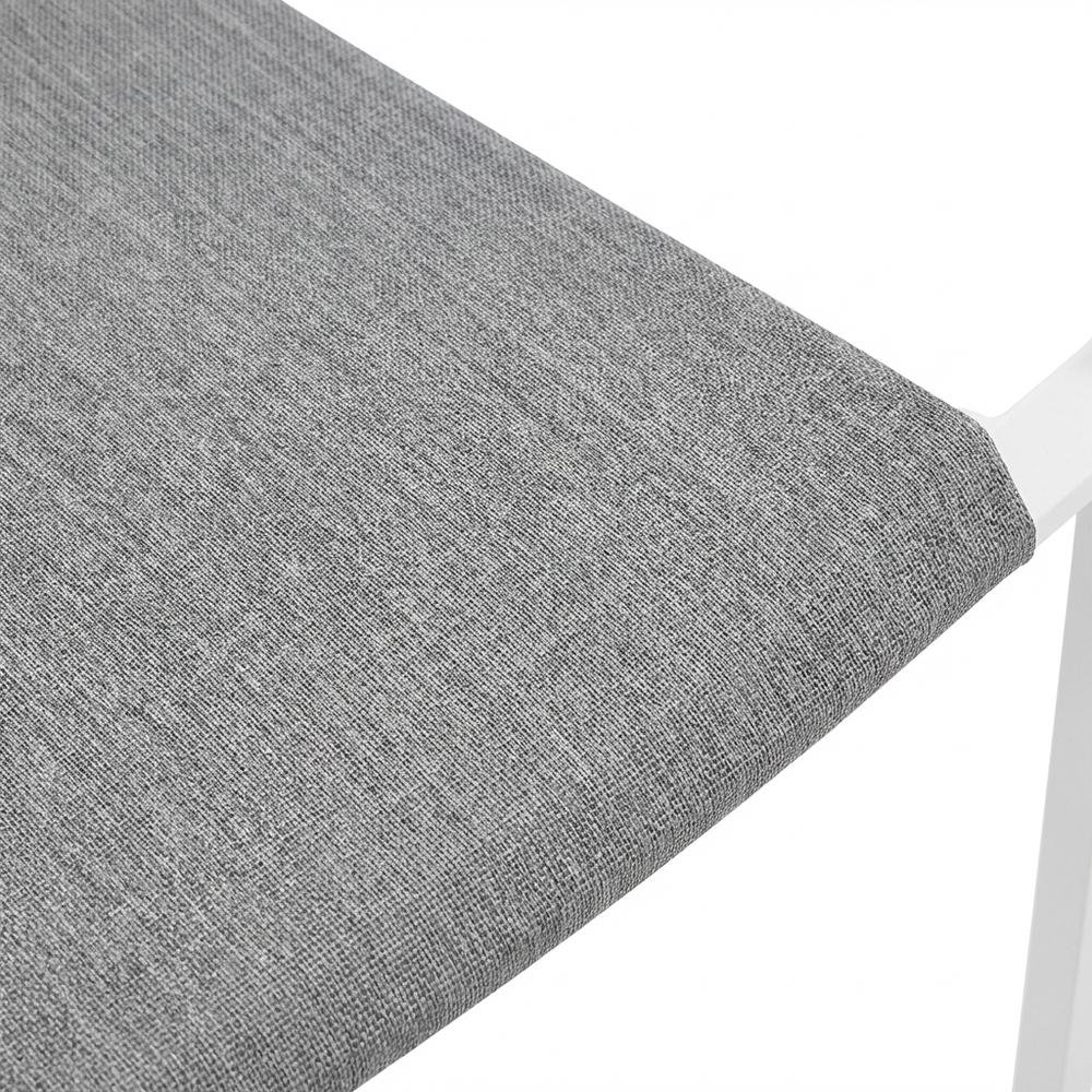 Stackable Outdoor Aluminum Dining Armchair With Armrests For Patio Lounge. Picture 5