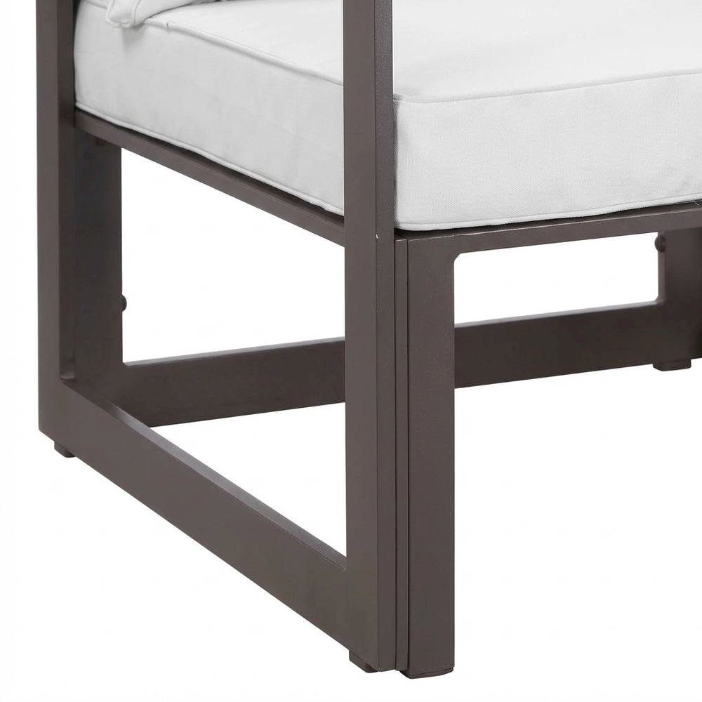 Outdoor Patio Armchair With Cushioned Seat For Comfortable Lounge. Picture 6