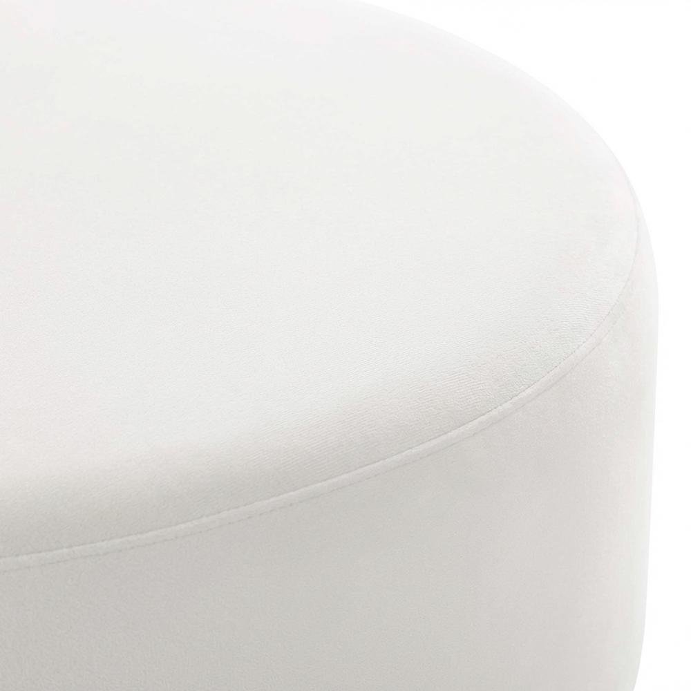Velvet Ottoman with Upholstered Surface for Outdoor Living Space. Picture 5