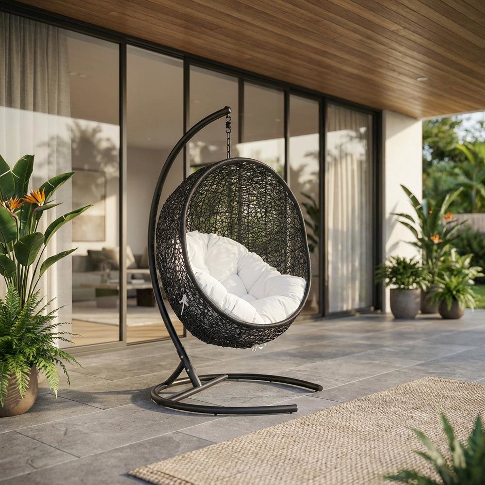 Outdoor Patio Lounge Chair With Cushions And Weather-Resistant Frame. Picture 2