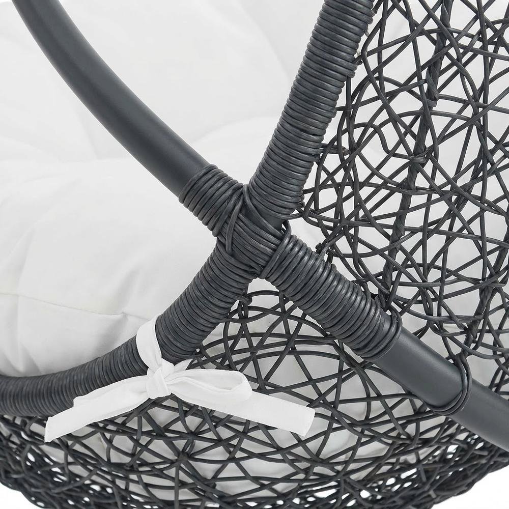 Outdoor Patio Lounge Chair In Neutral Color For Comfortable Outdoor Relaxation. Picture 6