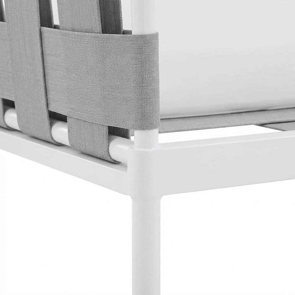 Outdoor Patio Aluminum Armchair With Sturdy Frame And Comfortable Seat. Picture 6