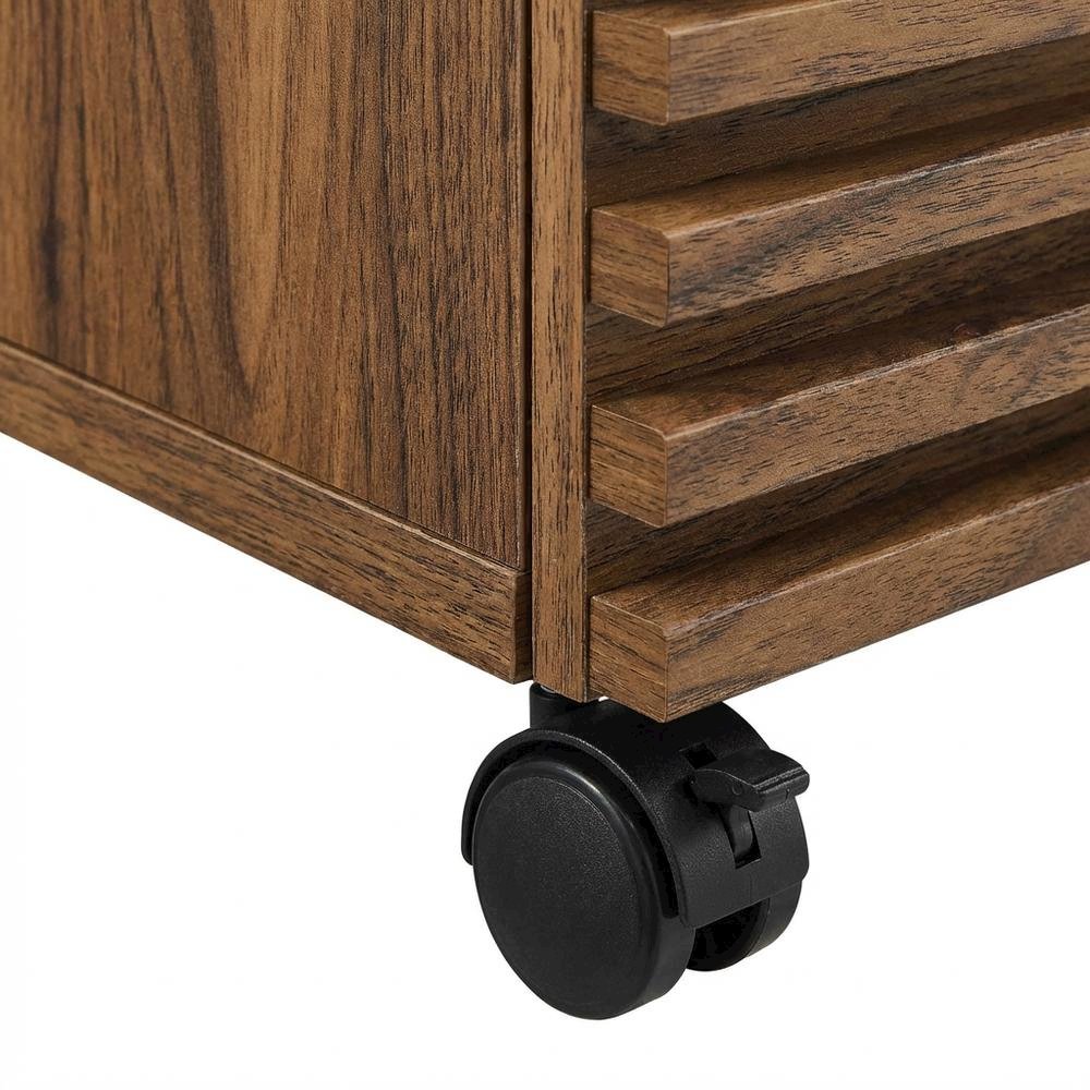 Wood File Cabinet In Finish With Spacious Storage And Classic Design. Picture 6