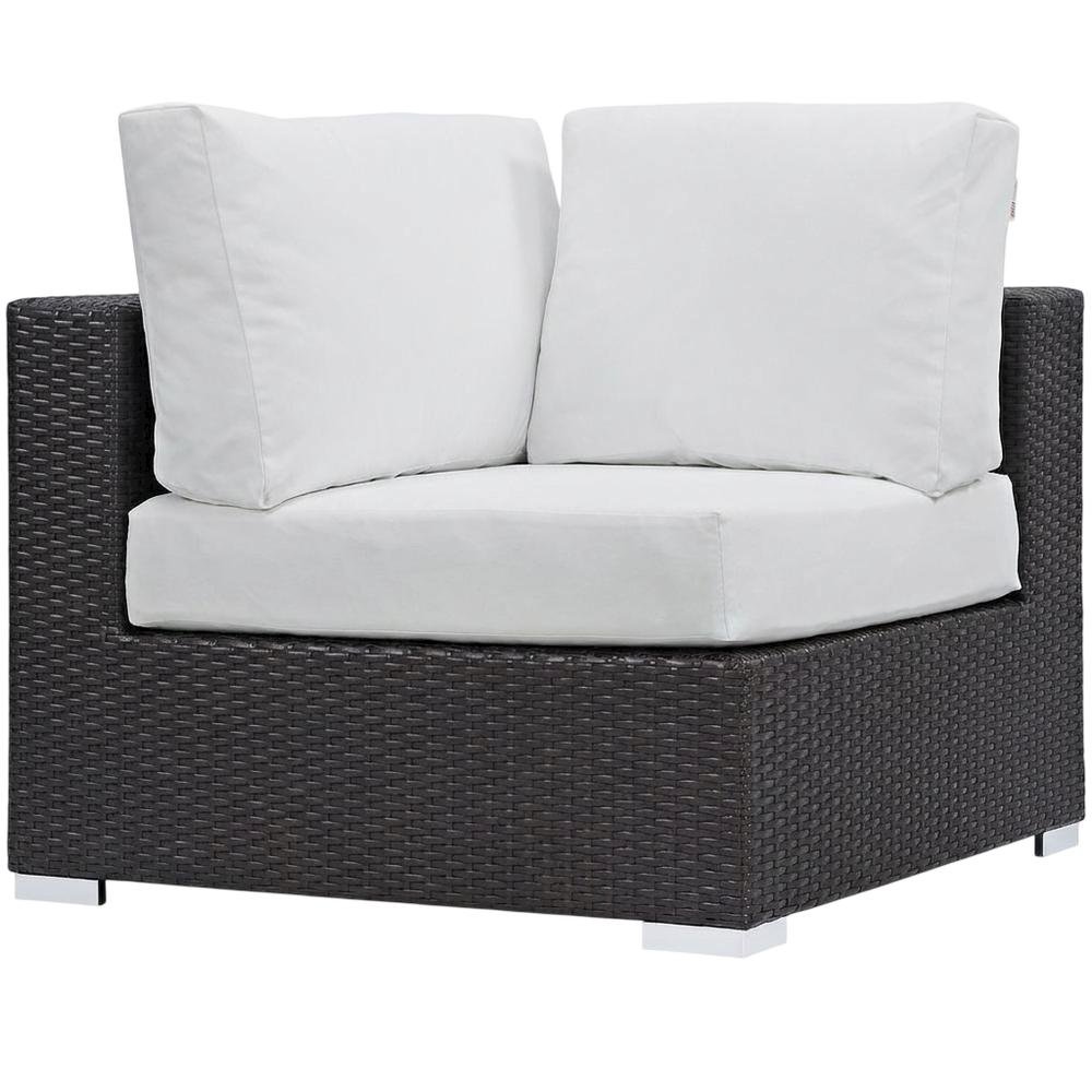 Outdoor Patio Corner Sofa With Cushions For Lounge Space. Picture 1