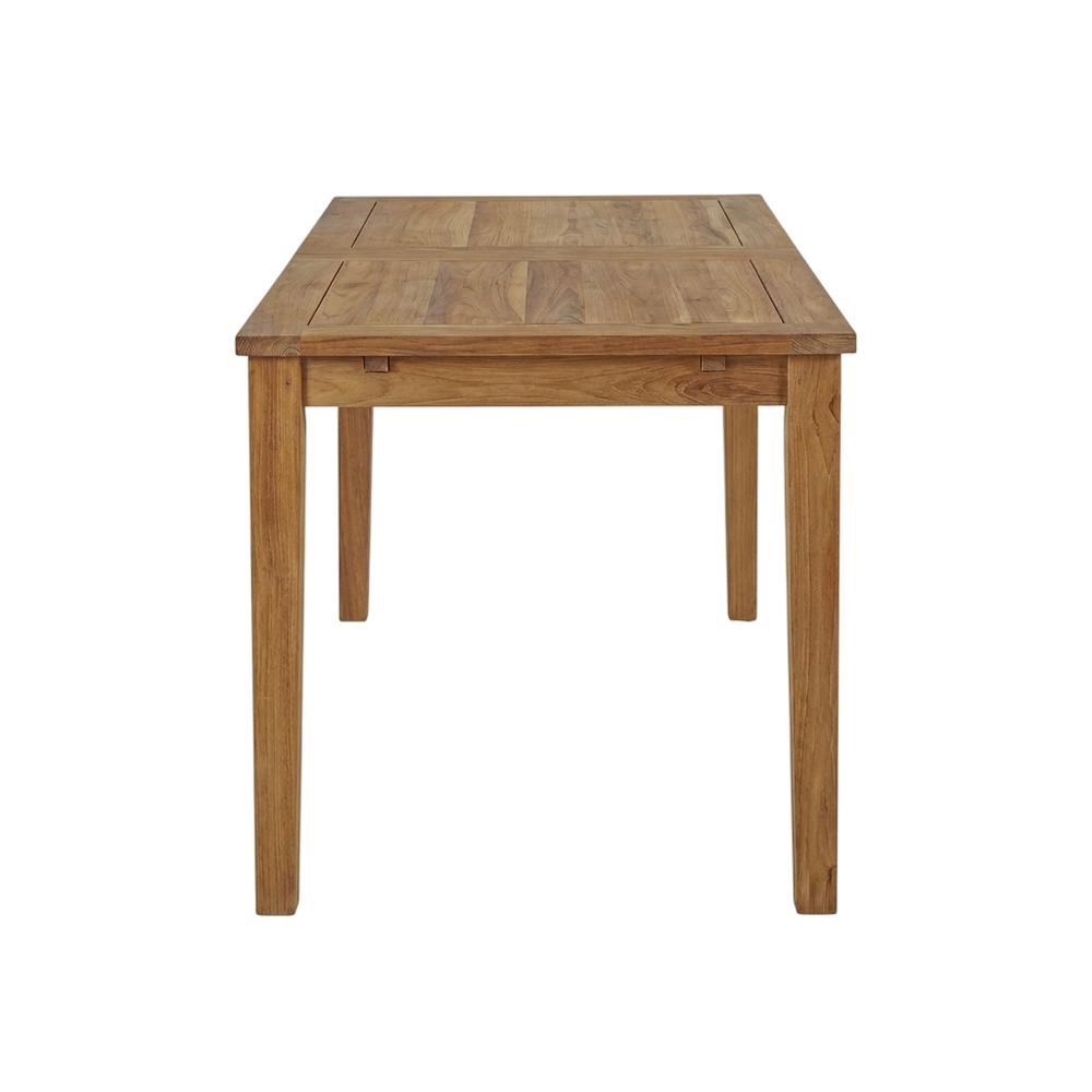 Extendable Outdoor Patio Teak Dining Table, Elegant Design, Durable Construction. Picture 1