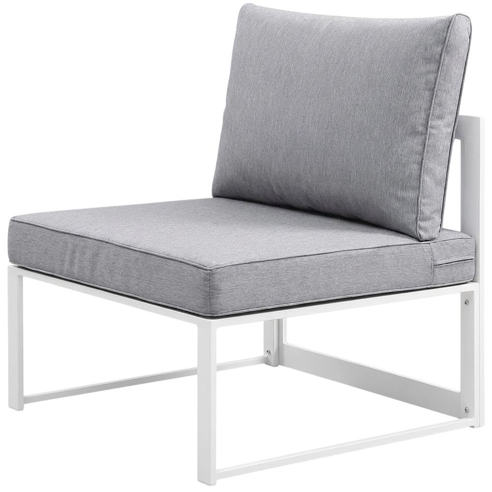 Outdoor Patio Chair With Back Cushion And Sturdy Frame. Picture 1