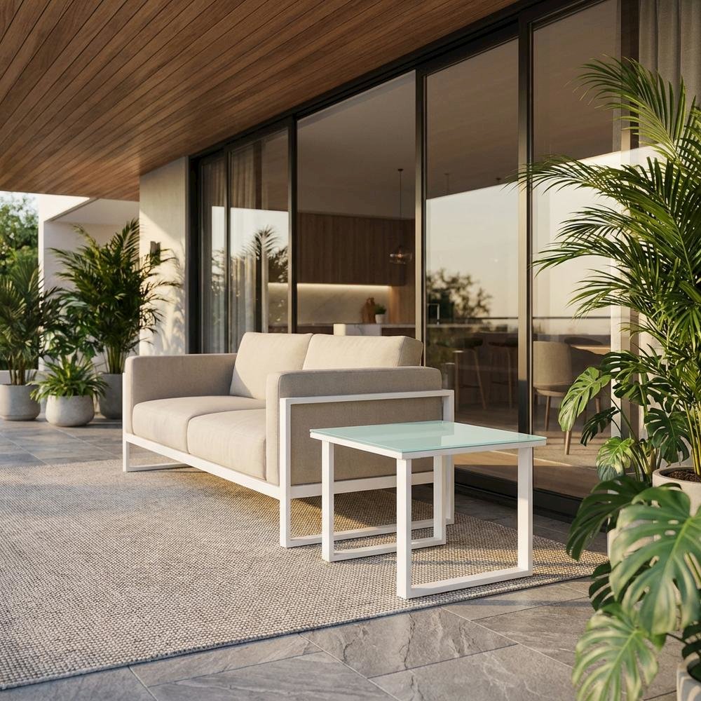 Outdoor Patio Side Table In Stylish Finish With Durable Construction. Picture 2