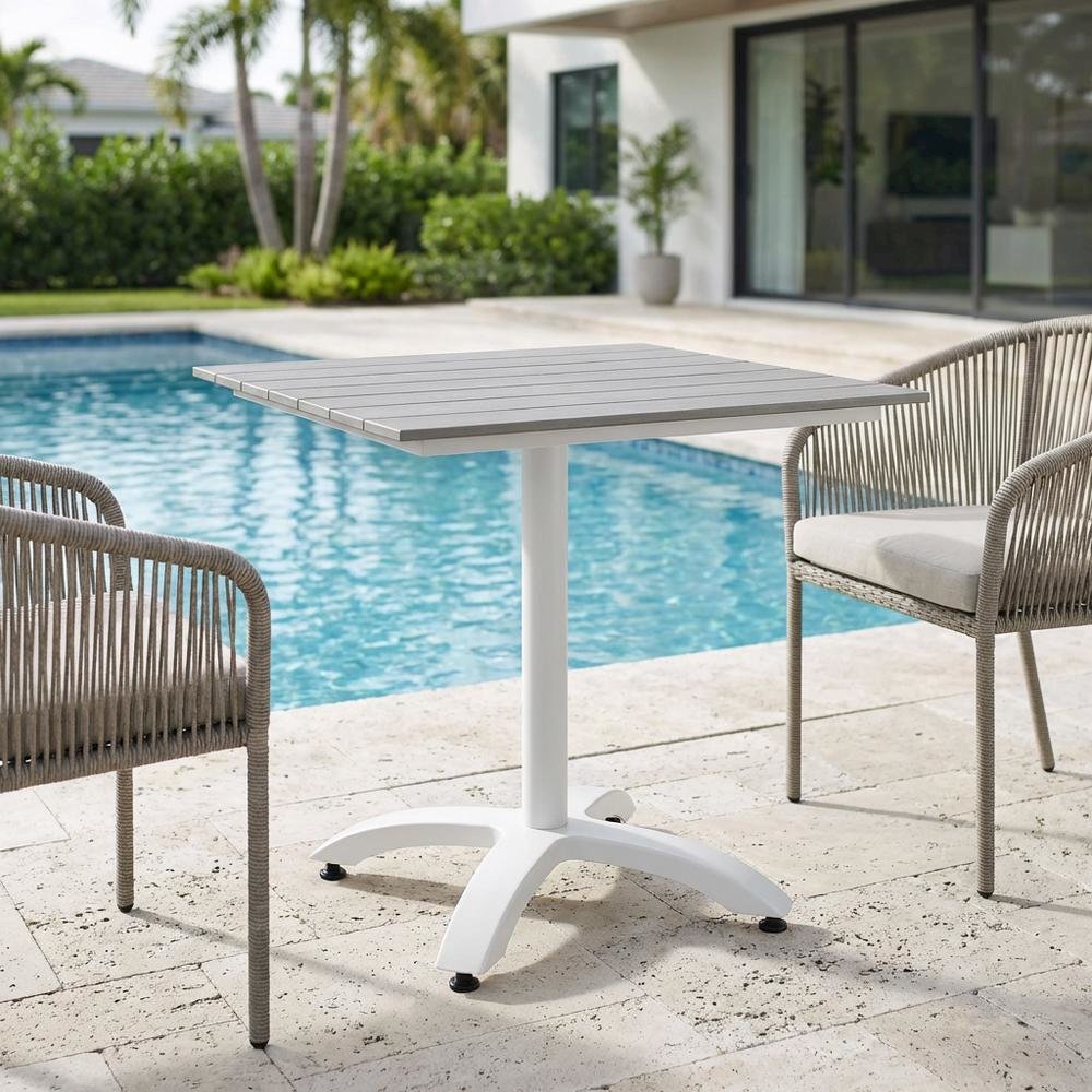 Outdoor Patio Dining Table With Modern Design And Durable Surface. Picture 3