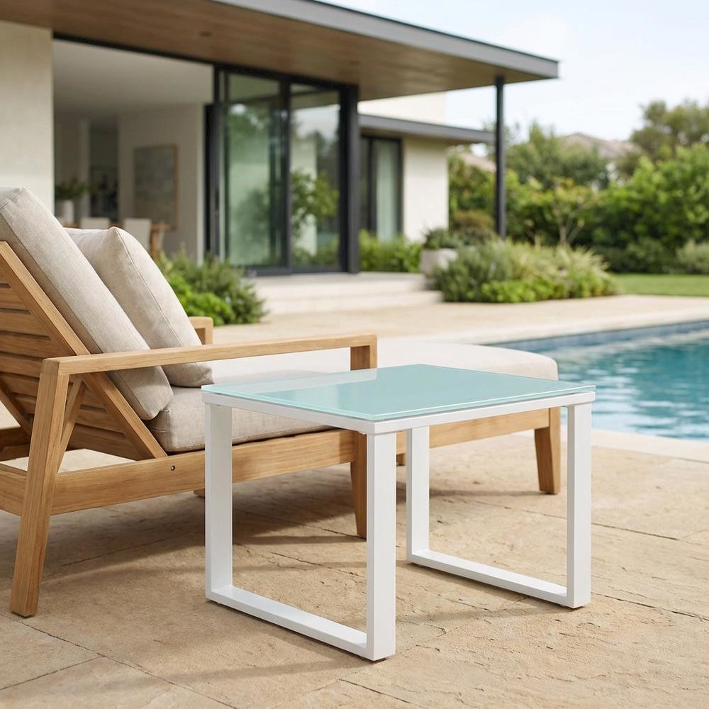 Outdoor Patio Side Table In Stylish Finish With Durable Construction. Picture 3