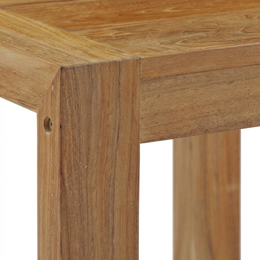 Wood Outdoor Patio Side Table with Durable Design for Garden and Deck. Picture 6