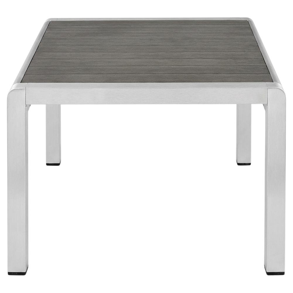 Aluminum Outdoor Coffee Table With Modern Design And Sturdy Base. Picture 1