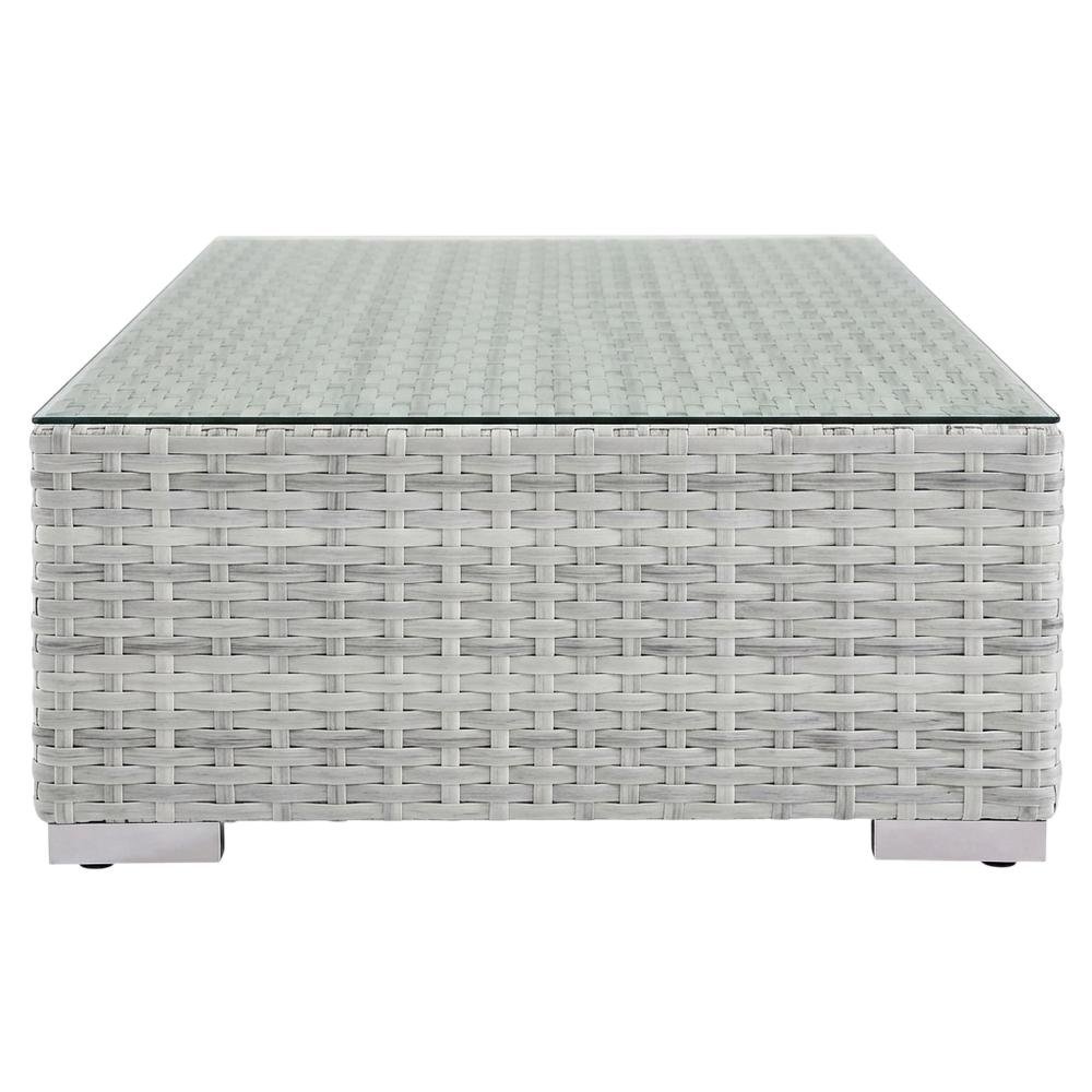 Contemporary Outdoor Patio Coffee Table With Weather-Resistant Surface. Picture 4